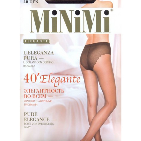Колготки MiNiMi Elegante 40 (ажурные трусики)