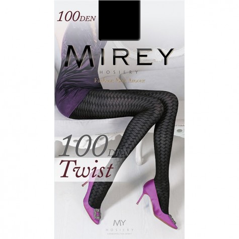 Колготки Mirey Twist 100 (с геометрическим рисунком)